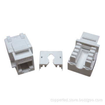 UTP Cat. 5e Keystone Jack 90 Degree White Color